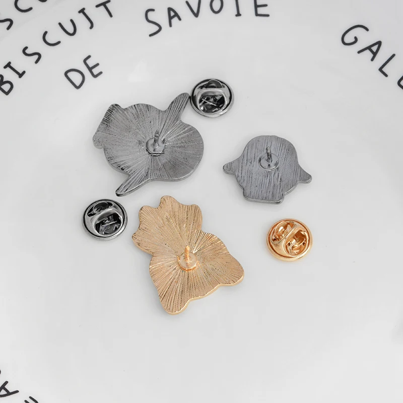 

3pcs/set Cartoon Penguin Chinese panda brooches Hard enamel metal pins set Animal badges jeans Accessories