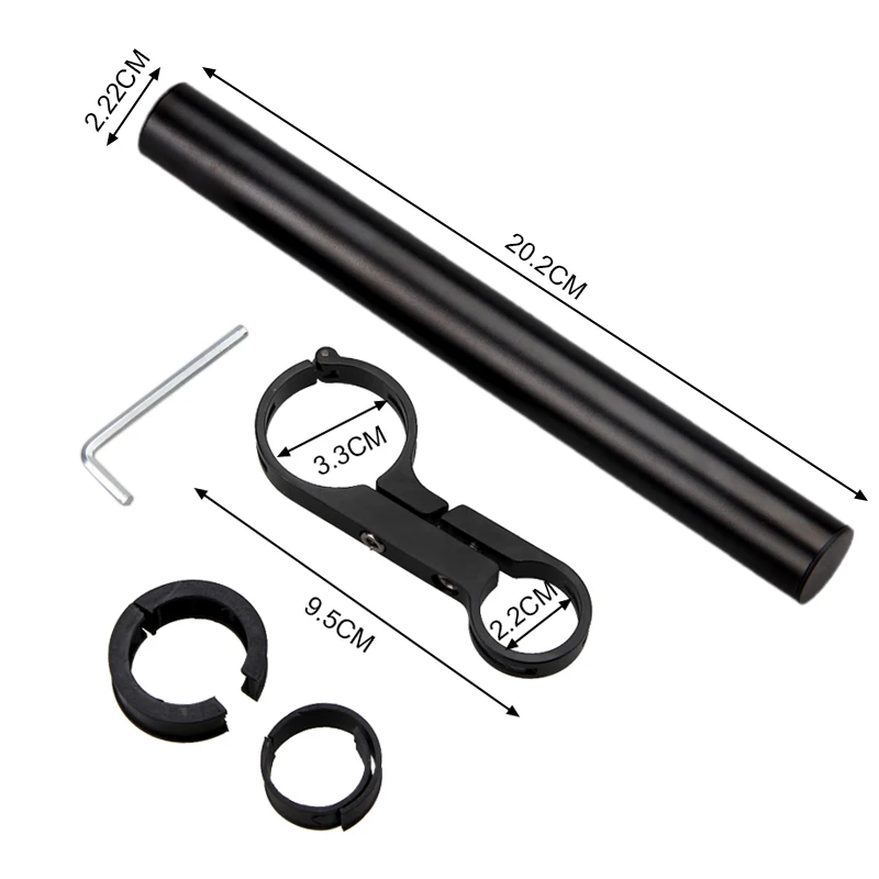 Алюминиевый сплав руль велосипеда поддержка расширенный держатель компьютера кронштейн крепление-расширитель 25,4-31,8 мм части велосипеда