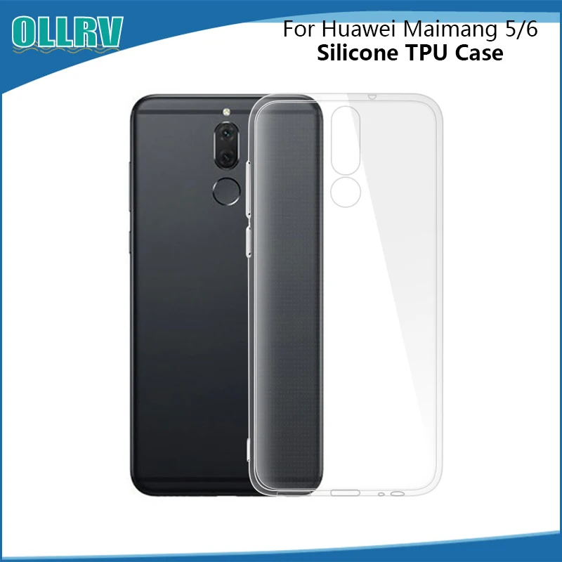 Для Huawei maimang 5/6 силиконовый чехол Прозрачный Ультра тонкий прозрачный