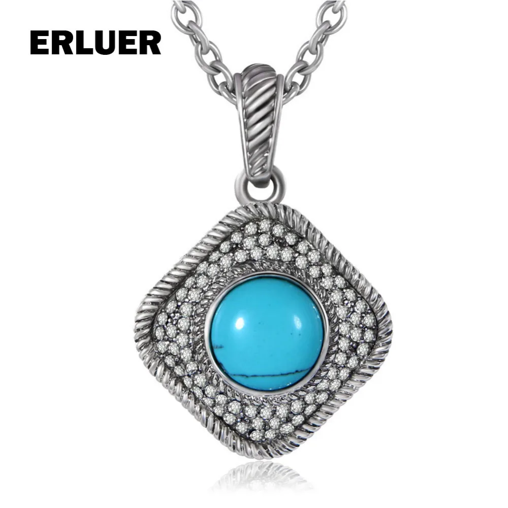 Ожерелье с посеребренным покрытием в европейском и американском стиле ретро для