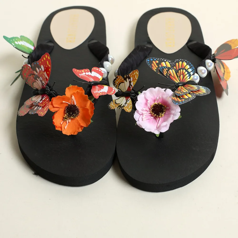 HAHAFLOWER/2017 г. Женские шлепанцы на плоской подошве Забавные тапочки Женская летняя