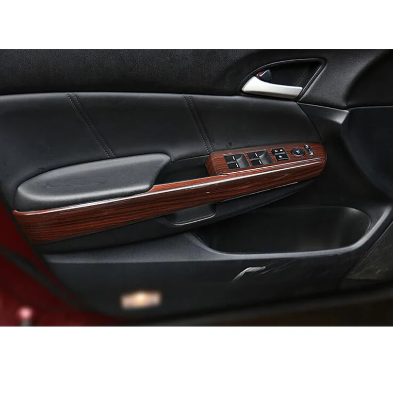 JXKaFa для Honda Accord 8th Eight Generation 2008-2012 LHD переключатель подъема окна автомобиля украшение крышка отделка наклейки Стайлинг автомобиля
