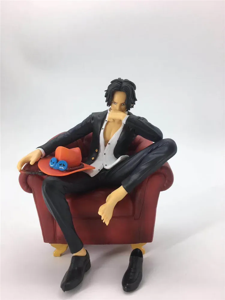 Высота каблука 16 см Обувь с рисунками из японского аниме one piece Portgas D Ace сидя версия