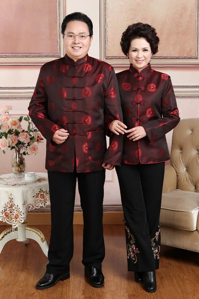 Костюм для пожилых влюбленных мужской и женский костюм куртка с длинным рукавом