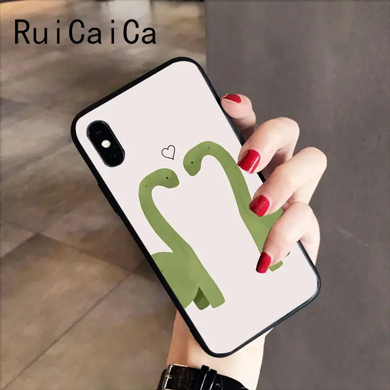 RuiCaiCa животный динозавр Новинка чехол для телефона Fundas iPhone X XS MAX 6 6S 7 7plus 8 8Plus 5 5S XR |