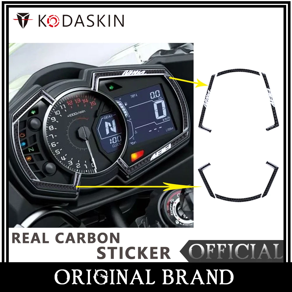 

KODASKIN Meter Appearance K3 Carbon Pad Sticker Emblem Decal for NINJA400