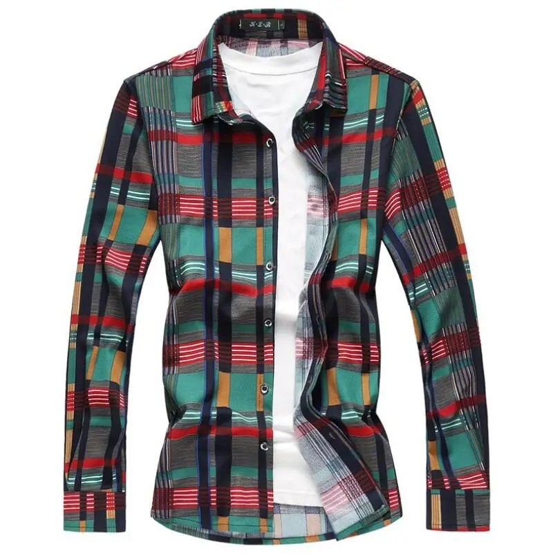 Мужская модная рубашка Camisa Masculina плюс размер M 7XL западные рубашки мужские обычные