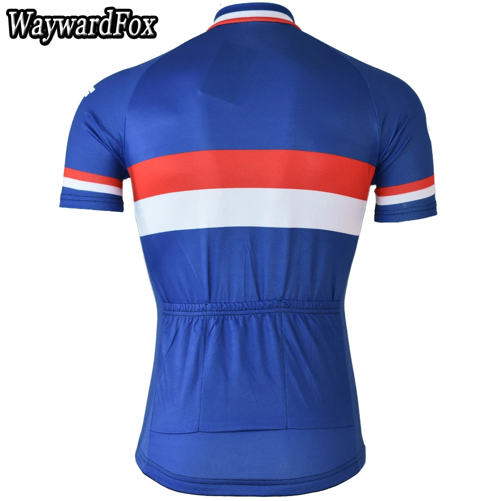 Новинка 2017 Мужская одежда для велоспорта синяя быстросохнущая велосипедная
