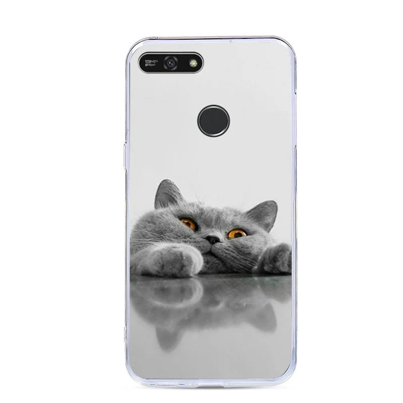 19 Чехол Sof из ТПУ для Alcatel 1 S 1 S 1X1 3C 3V 5V C7 3 3L 1C с милым рисунком кота, силиконовый защитный чехол для телефона - Цвет: 19