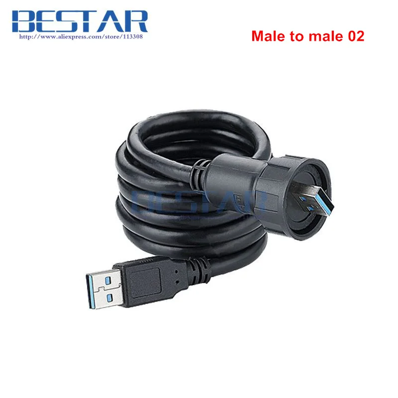 Водонепроницаемый соединитель USB 3 0 кабель IP67 1 м фута штекер-гнездо и штекер