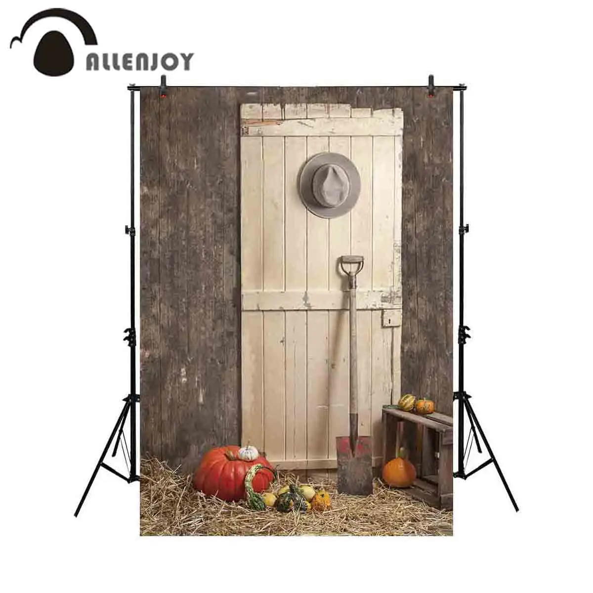 Allenjoy задний фон для фотосъемки Западная деревенская ковбойская ферма Тыква