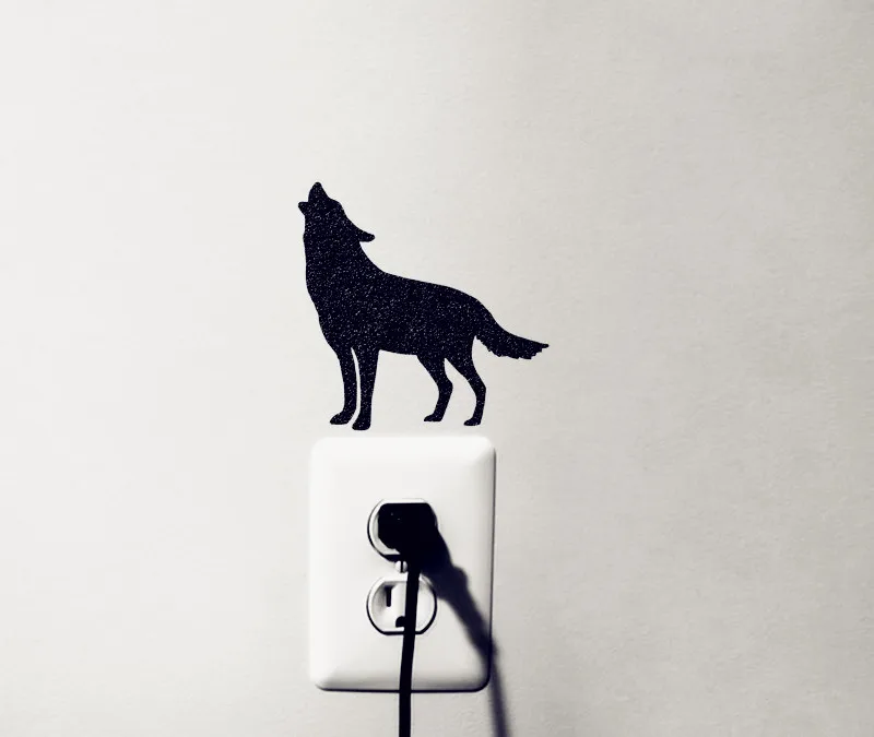 Хаски Сибирский Воющий волчий настенный стикер для украшения спальни M3S2|stickers for
