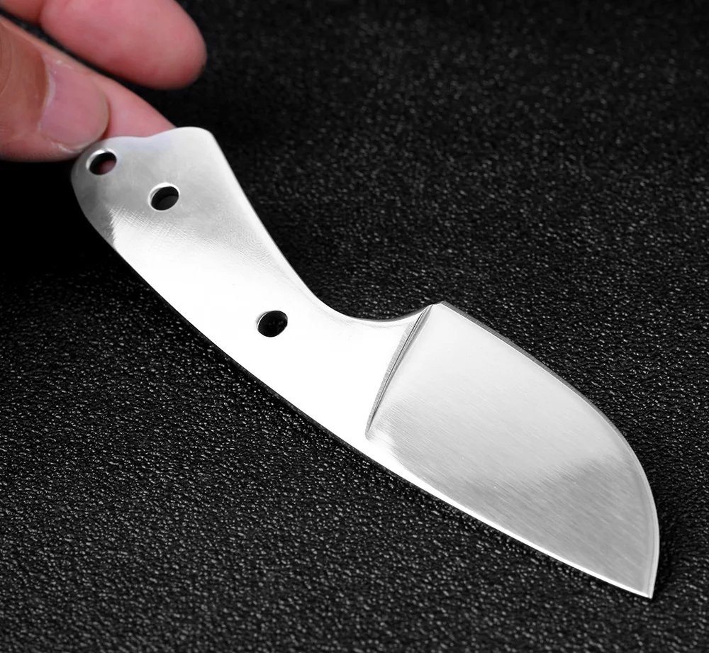 KKWOLF DIY прямой нож заготовки открытый фиксированным лезвием охотничий нож пустой 440C из нержавеющей стали ручной работы материал лезвия EDC инструменты
