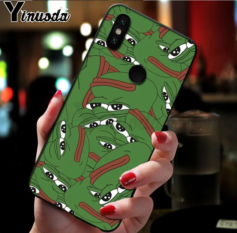 Ynuoda Милая лягушка мем Colforful телефон Accessfories чехол для xiaomi mi 8se 6 note2 note3 redmi 5 plus note5