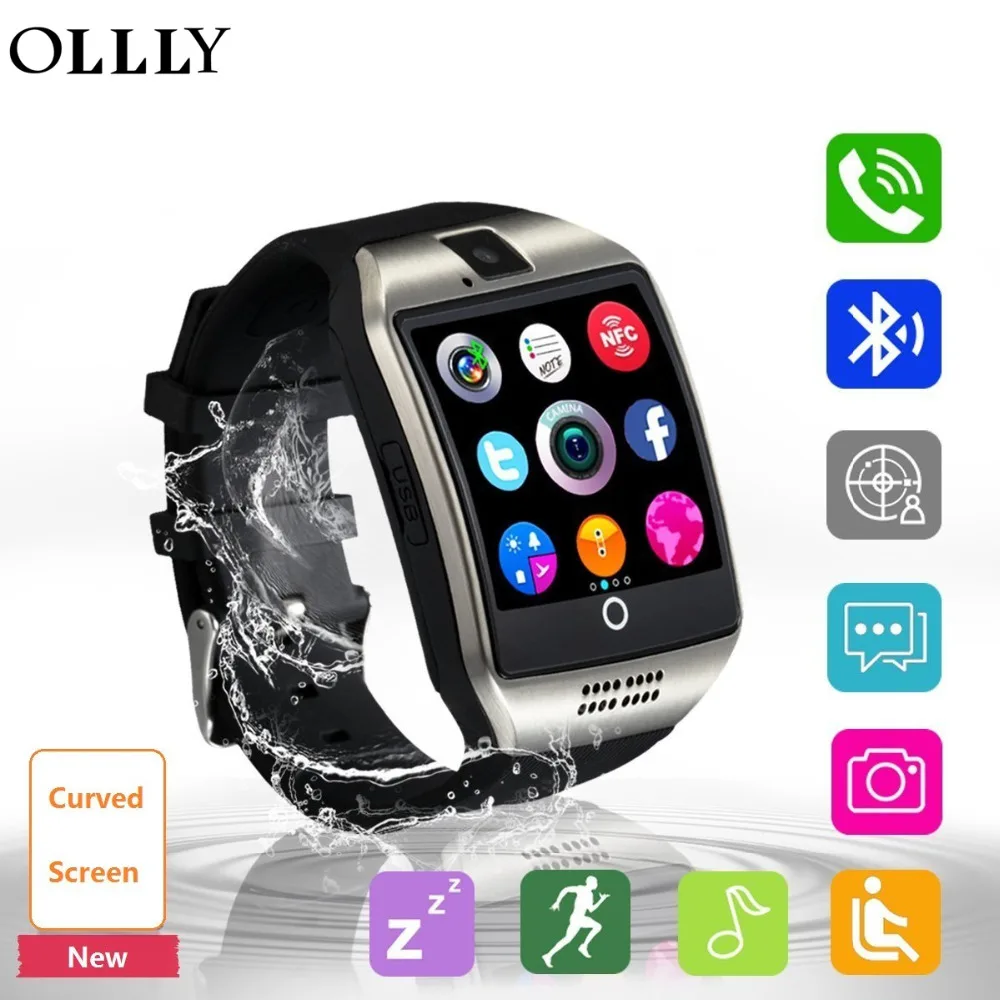 Умные часы Bluetooth умные защита от пота сотовый телефон SIM 2G GSM с камерой поддержка