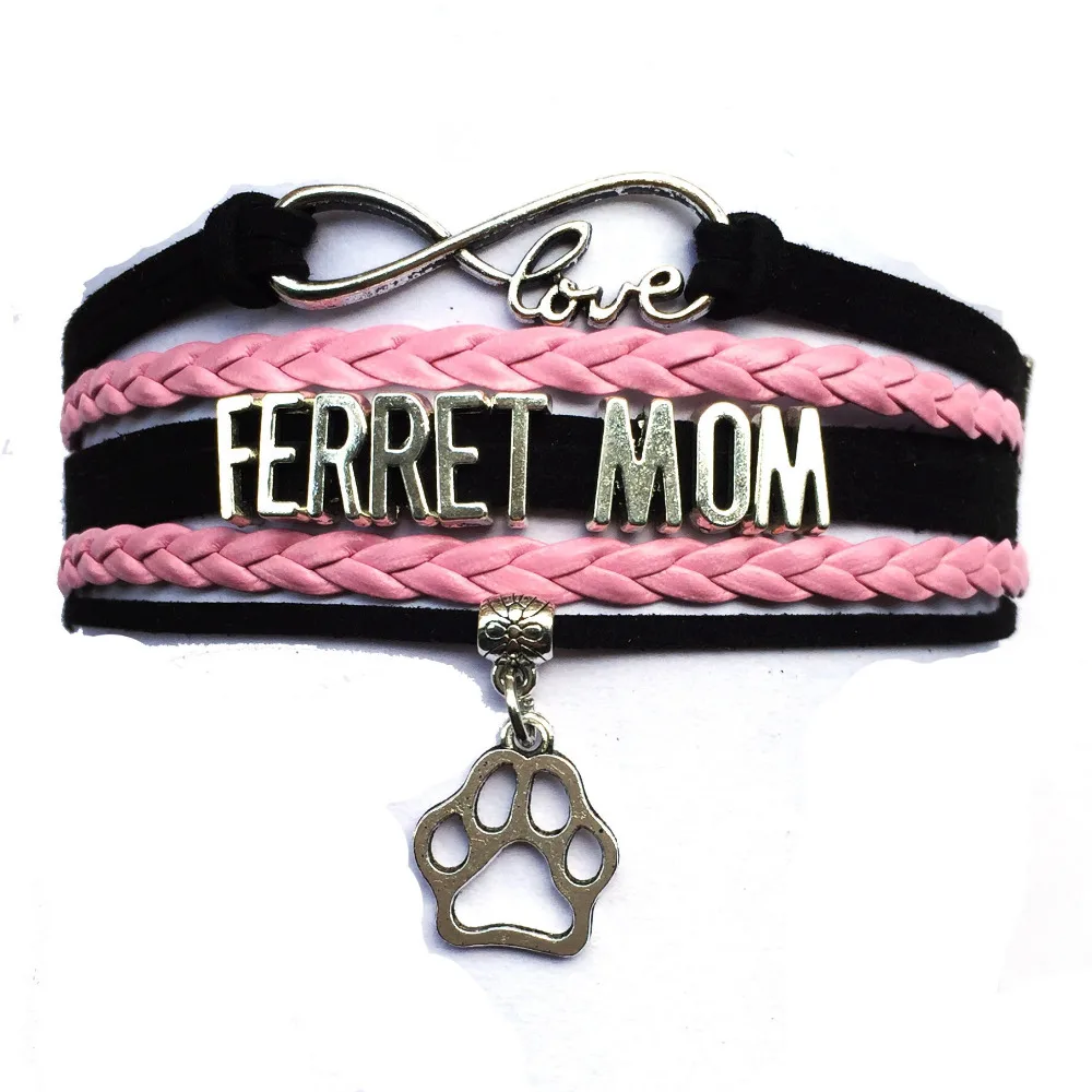 Прямая доставка бесконечность любви хорек маме или браслет породы кошек