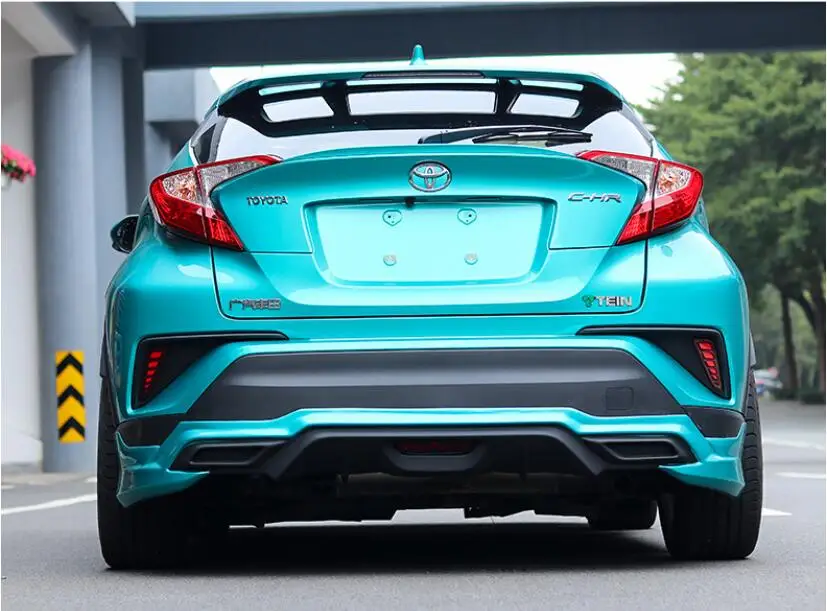 PP для автомобилей спереди диффузор губа на задний бампер сбоку юбка спойлер с Fender