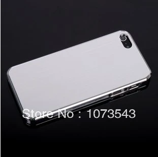 Luxury Brushed aluminum plated frame + aluminim back cover case for iPhone 5 5S 5G free shipping high quality |