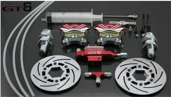 Передняя гидравлическая тормозная система GTB alloy cnc piston для hpi km rv baja 5b ss 5t 5sc 1/5 rc car |