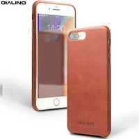 qialino fashion genuine leather phone case for iphone 7 ultra thin handmade nostalgia back cover for iphone 7 plus for 4 7 inch