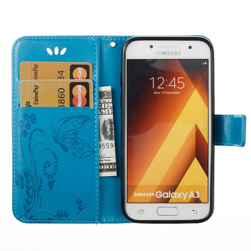 H-Goods sFor Samsung Galaxy A3 2017 Case A320F Luxury Flip Leather Wallet Phone Bags For Coque A320 | Мобильные телефоны и