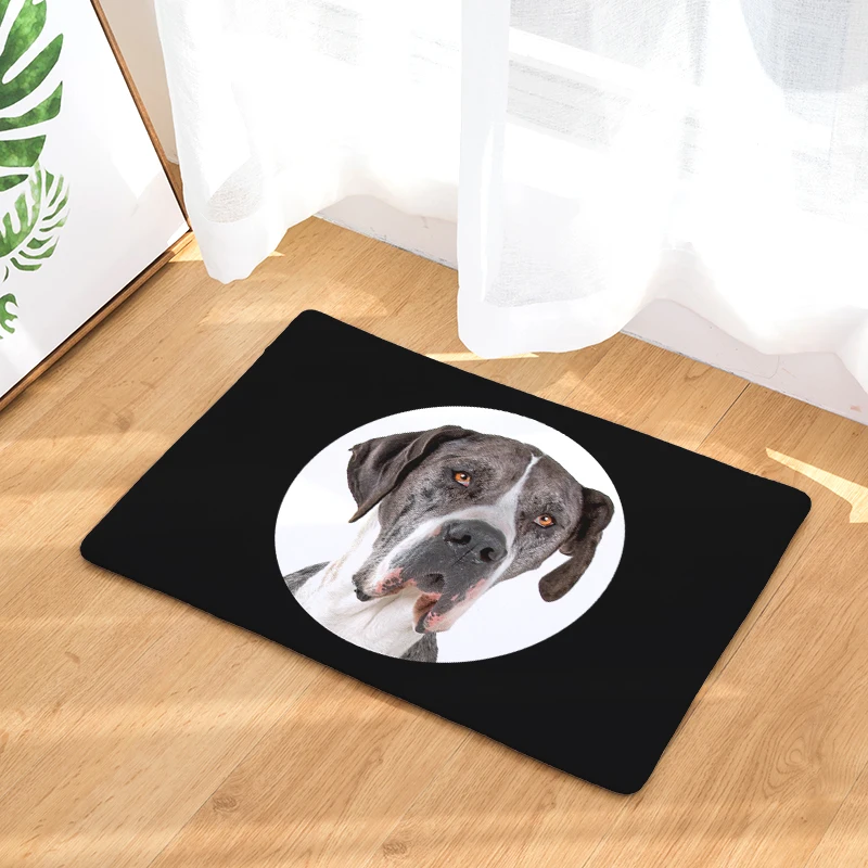 2017 New Big Head Dog Print Carpets Non-slip Kitchen Rugs for Home Living Room Floor Mats 40x60cm | Дом и сад