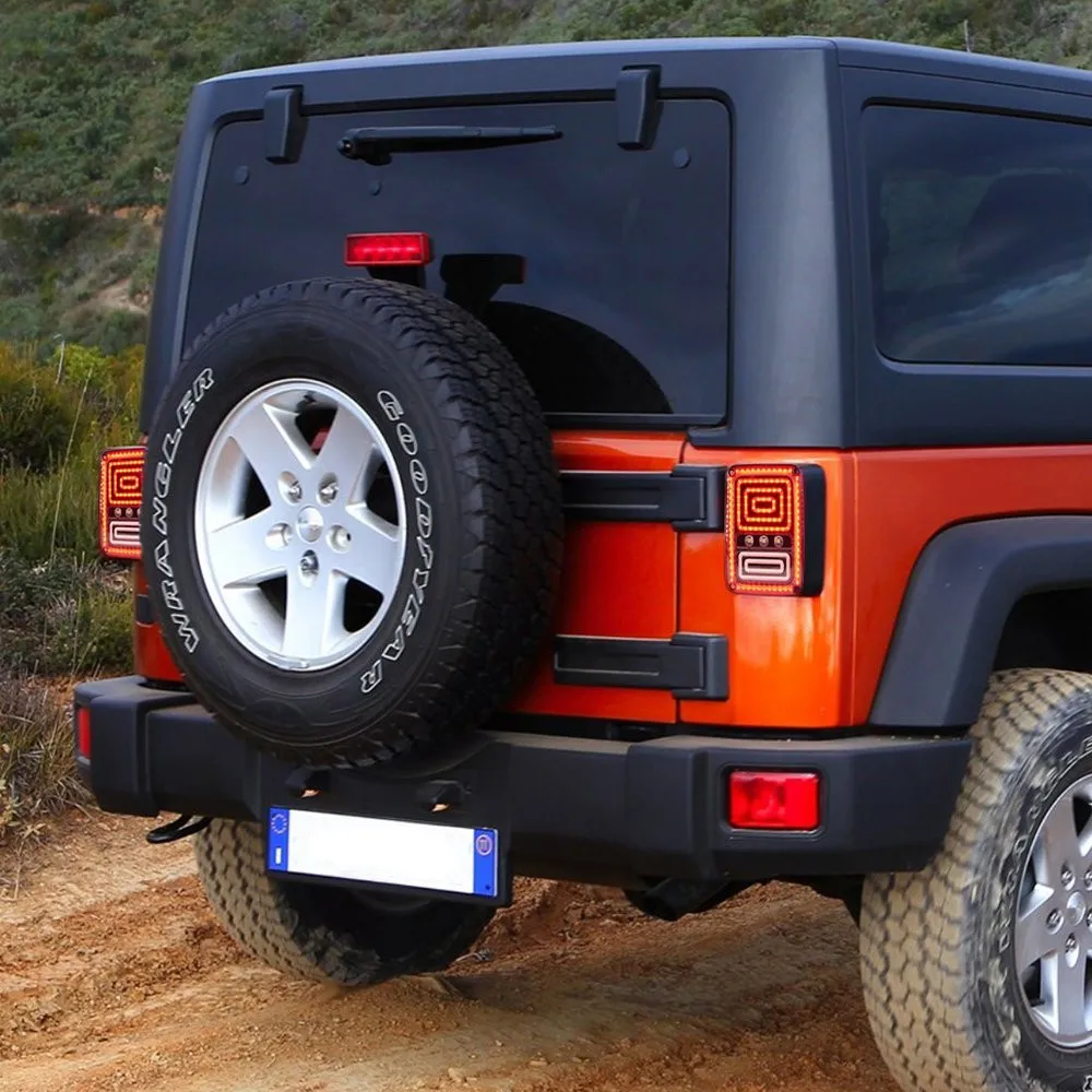 Светодиодный Интегрированный задний фонарь светильник для Jeep Wrangler JK 2007-2016 змея
