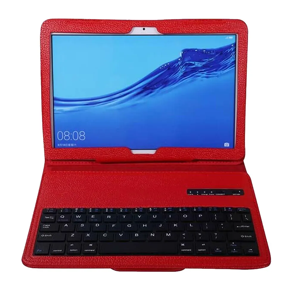 red Bluetooth клавиатура чехол для huawei Mediapad T5 10 10,1 AGS2-L09 AGS2-W09 AGS2-L03 Чехол клавиатура для huawei T5 10 10,1 чехол Чехол - Цвет: red