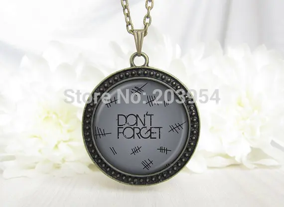 Ожерелье 1 шт./лот из фильма Доктор Кто с надписями не забудьте о времени
