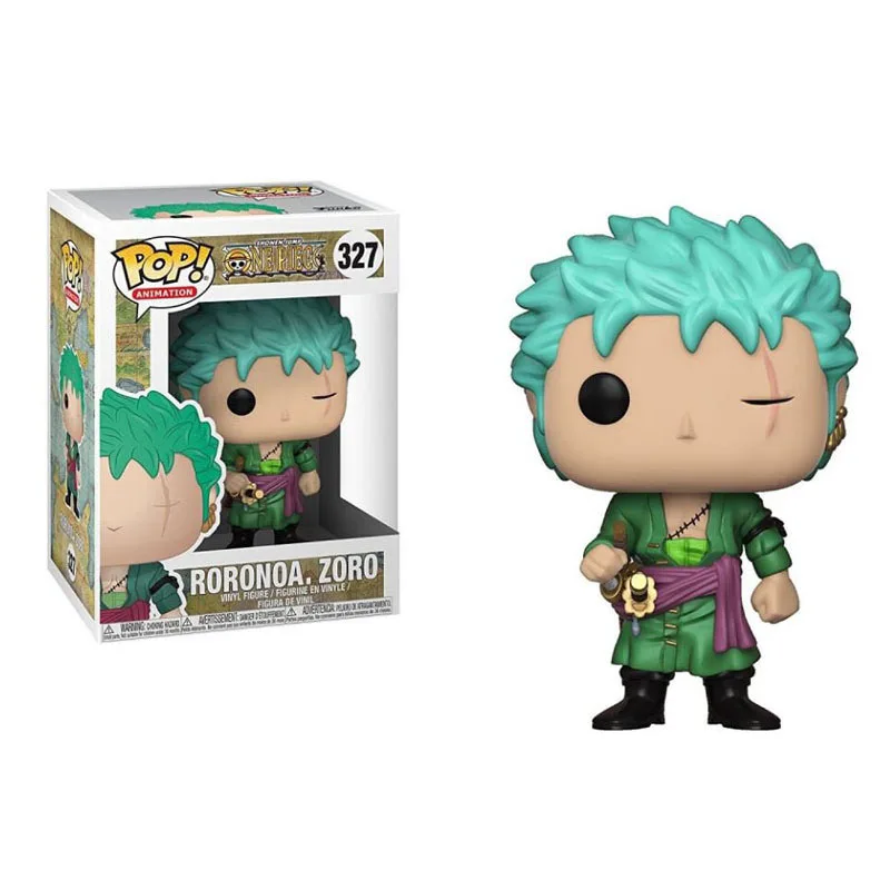 FUNKO POP ONE PIECE& Roronoa Зоро Виниловая фигурка Коллекция Модель игрушки для детей Рождественский подарок