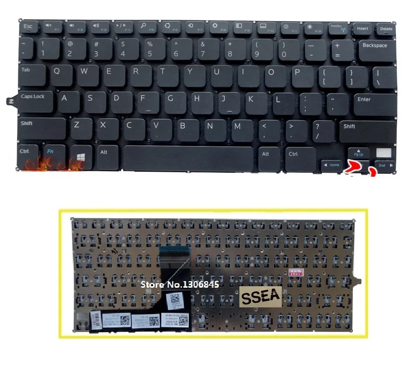 SSEA Новая Клавиатура США на английском языке для DELL Inspiron 11 3000 3147 3148 3138 P20T ноутбука