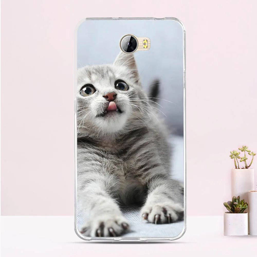 Силиконовый чехол для huawei Y5 II Y5II Y52 мягкий из ТПУ чехлы Honor 5 / Play Fundas | Мобильные