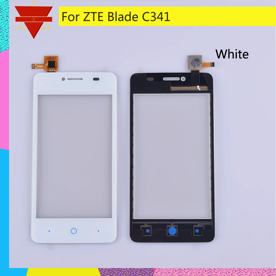 10 шт./лот сенсорный экран дигитайзер для zte Blade C341 C 341 Сенсорная панель Сенсорный