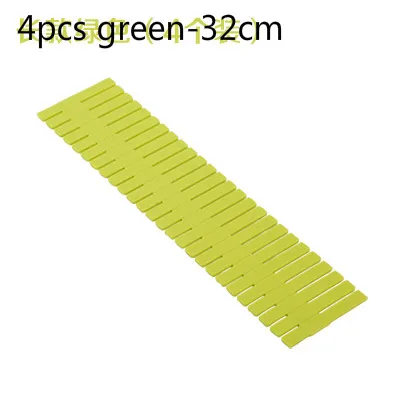 4pcs green-32cm 4 шт./лот, регулируемый ящик, органайзер, доска, коробки для хранения для дома, Декор, гардероб, короткие коробки для одежды, разделитель ZSP53121 - Цвет: 4pcs green-32cm