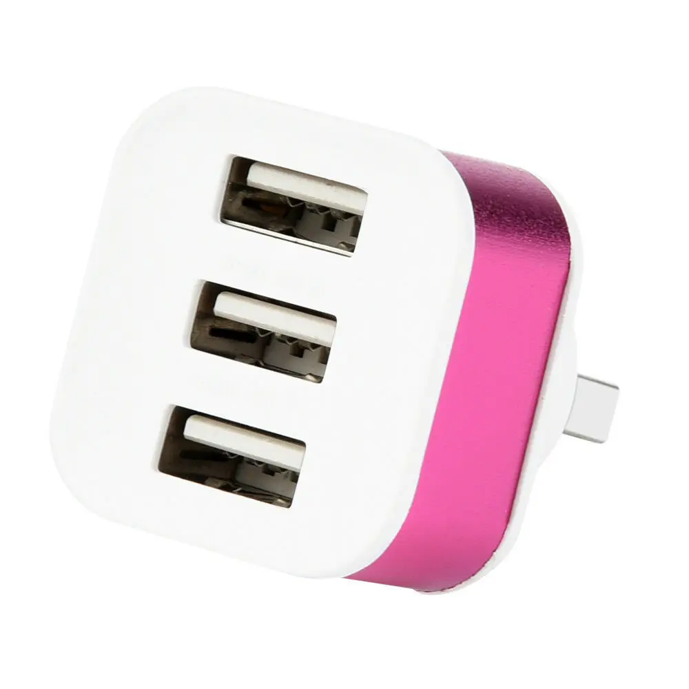 Зарядное устройство с 3 портами USB 2 0 быстрая зарядка поворотный концентратор
