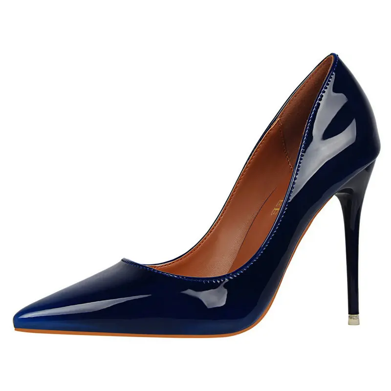 Size34-39 женские классические Стиль Насосы Женская мода туфли женская обувь 10 см на