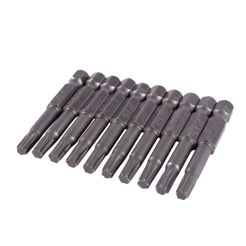 Аппаратная часть Магнитная 4x50 мм T25 Тип Torx отвертка бит 10 шт