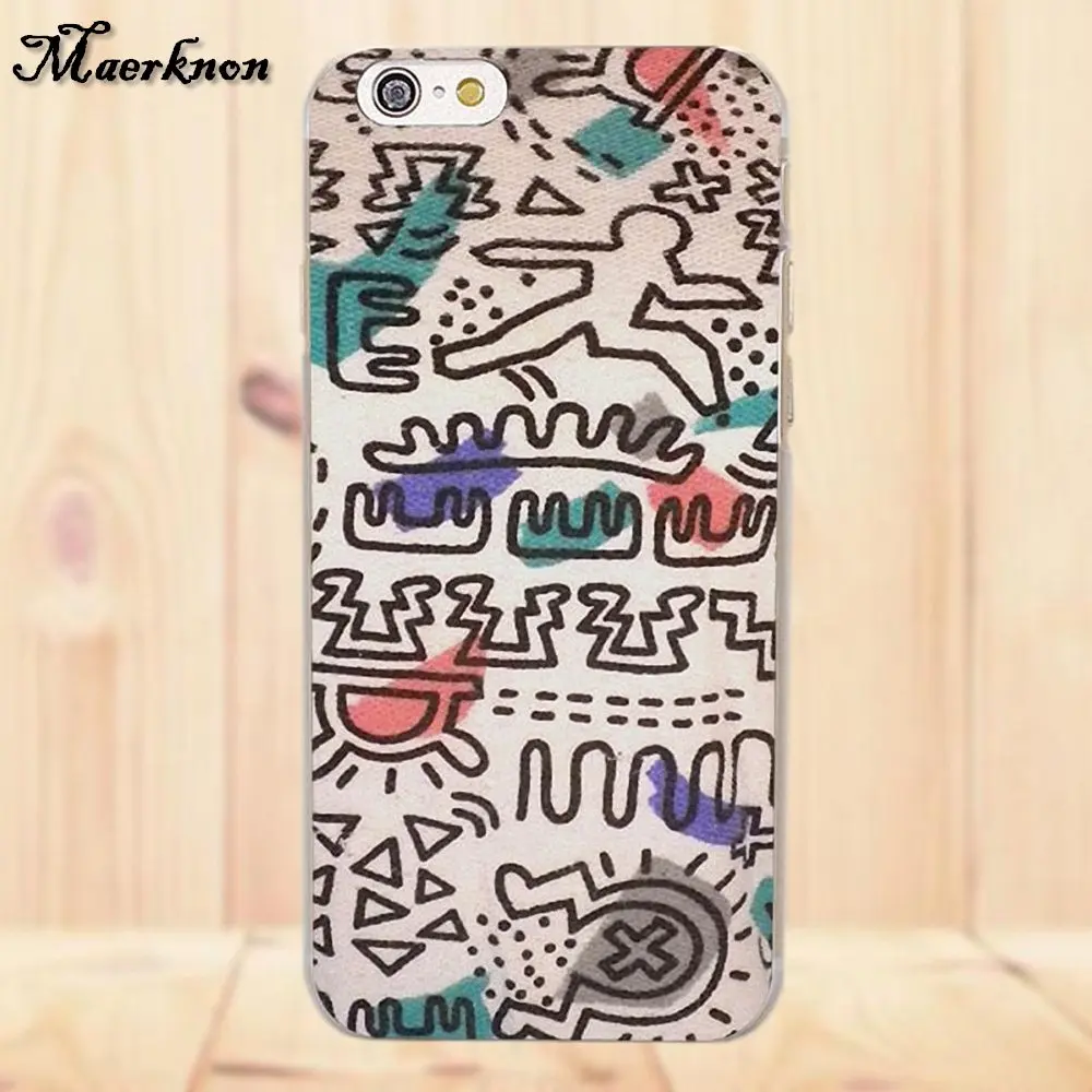 Maerknon ТПУ картина кожи Кит Харинг иконы человека для Samsung Galaxy A3 A5 A7 J1 J2 J3 J5 J7 2015 2016 2017