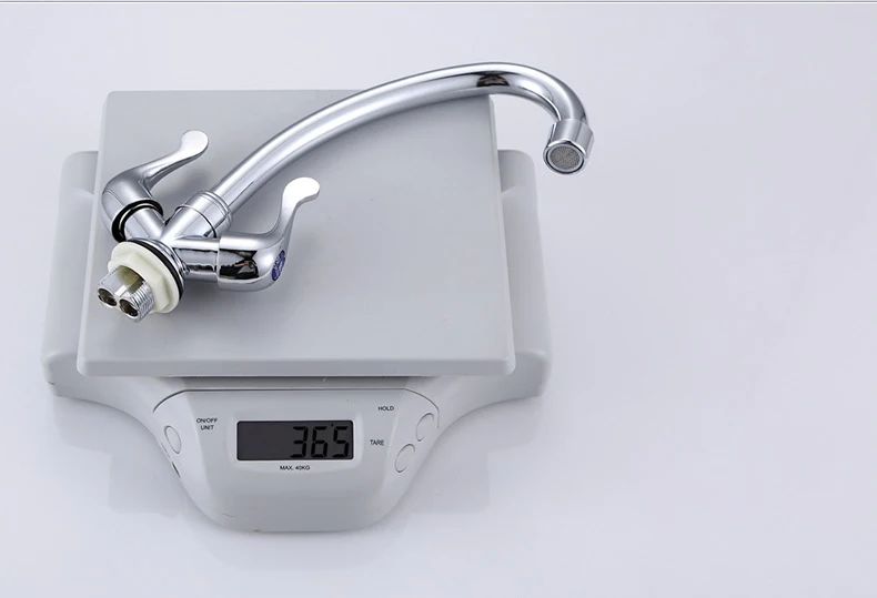 Бесплатная доставка горячая Распродажа кухонный кран с двойной ручкой высокое