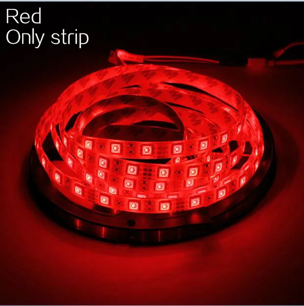Red Светодиодный светильник DC 12 В Гибкая Диодная лента SMD2835 5050 RGB 24Key 44Key полный комплект питания водонепроницаемый 1 м 2 м 3M 4M 5 м светильник ing - Испускаемый цвет: Red