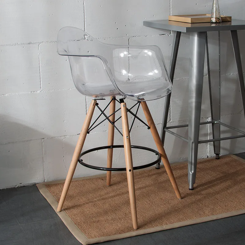 Прозрачный современный дизайн популярный барный стул стойка модная
