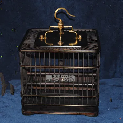 

Bird cage ebony bird cage copper wire -eye small red bird cage bamboo