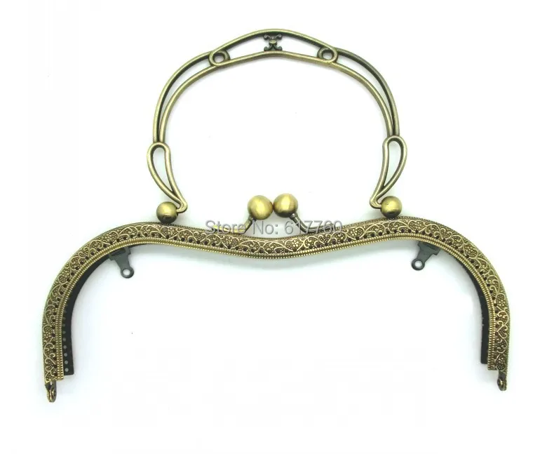 Бесплатная металлическая рамка застежка Kiss для сумочки кошелька античная бронза