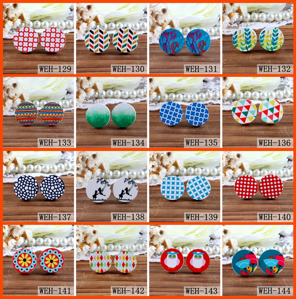 Без отверстий 2OPCS 16 мм круглый фото деревянный кабошон с лазерной резкой для