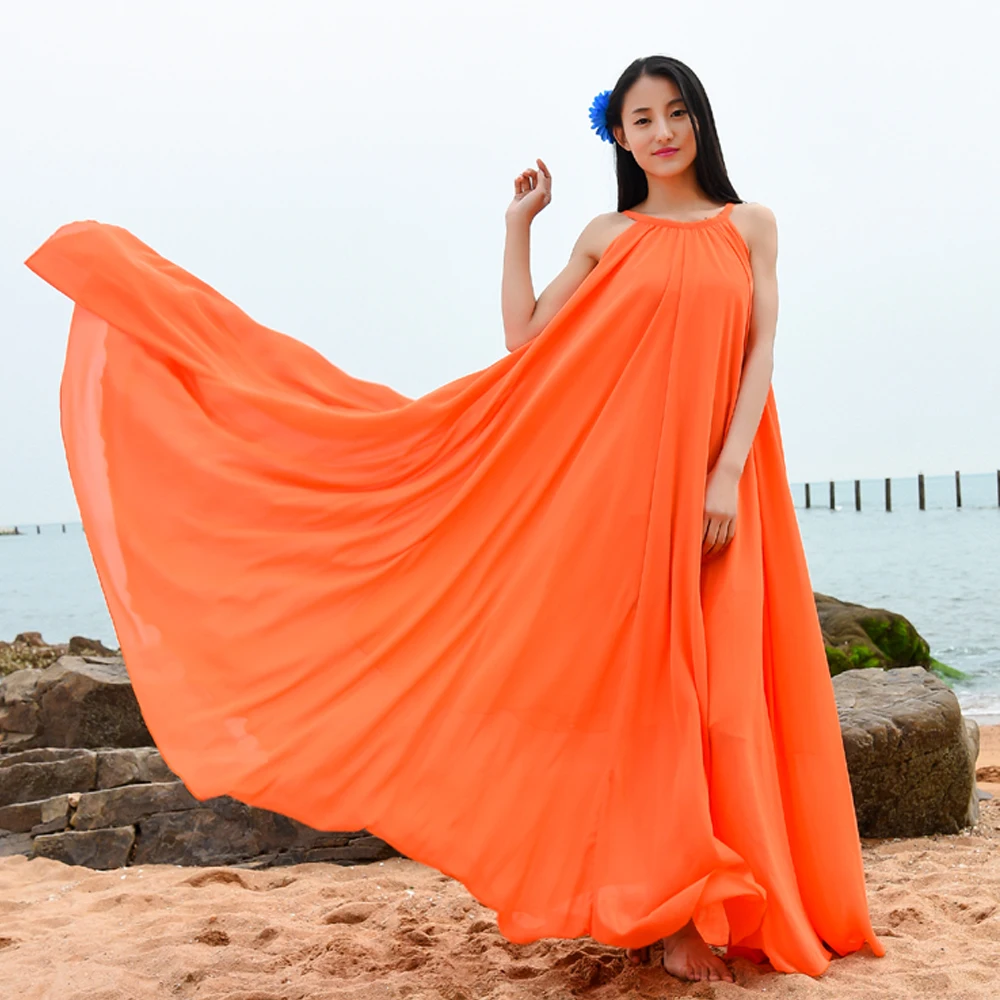 Женское летнее платье-макси с большим подолом для подружки невесты | Женская