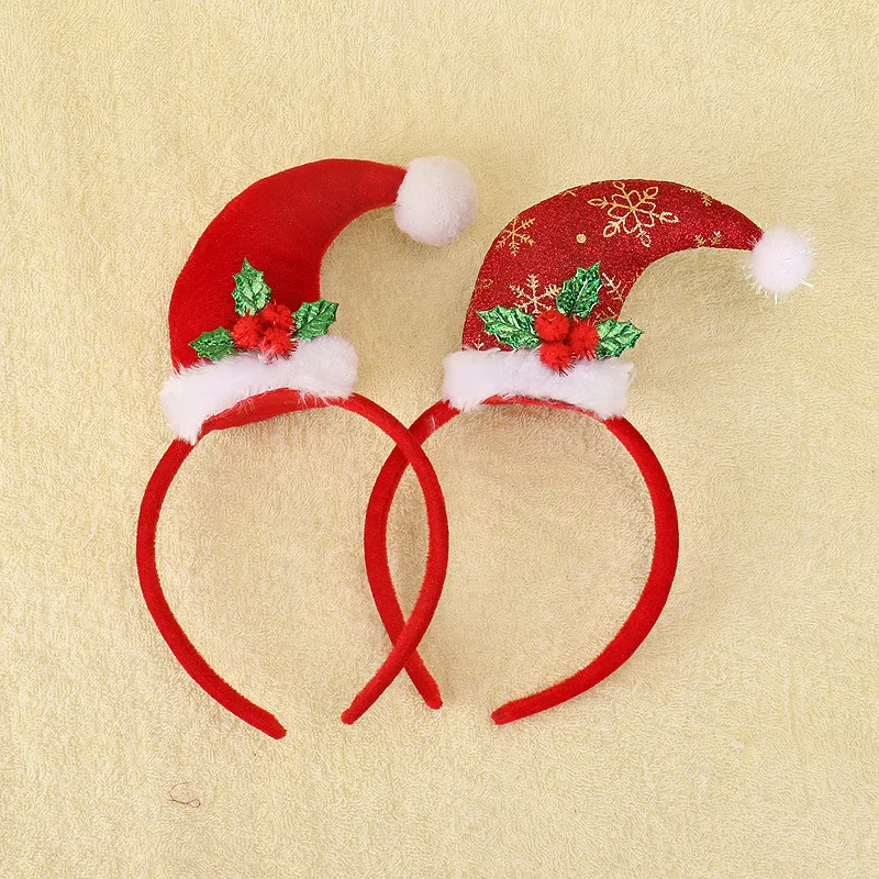 2017 Рождественская повязка для волос креативная НОВАЯ шапка Санта Клауса обруч