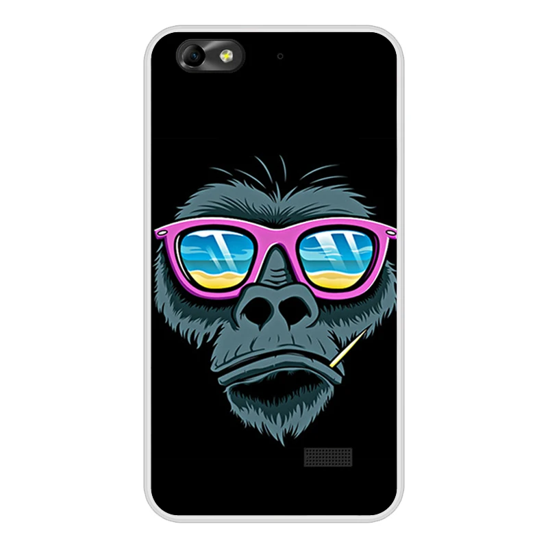 Серебристый 5," huawei Honor 4C чехол CHC-U01 CHM-U01 чехол huawei Honor 4C Чехол Мягкий силиконовый чехол для телефона huawei G Play Mini чехол - Цвет: Серебристый
