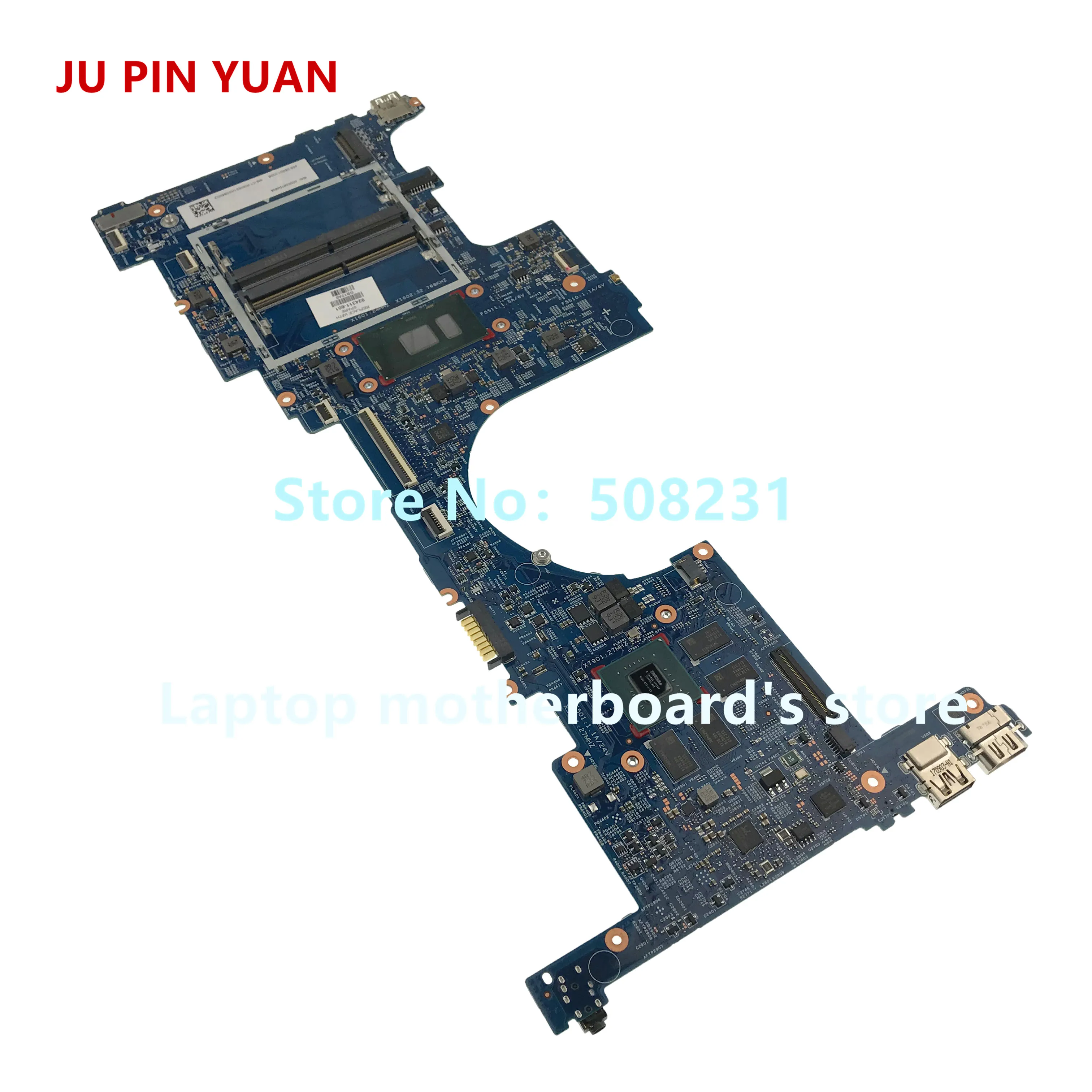 JU PIN YUAN 925525-601 0P2 DA00P2MB6D0 Laptop motherboard For HP 240 G6 Laptop 14-BW Notebook PC E2-9000 fully Tested