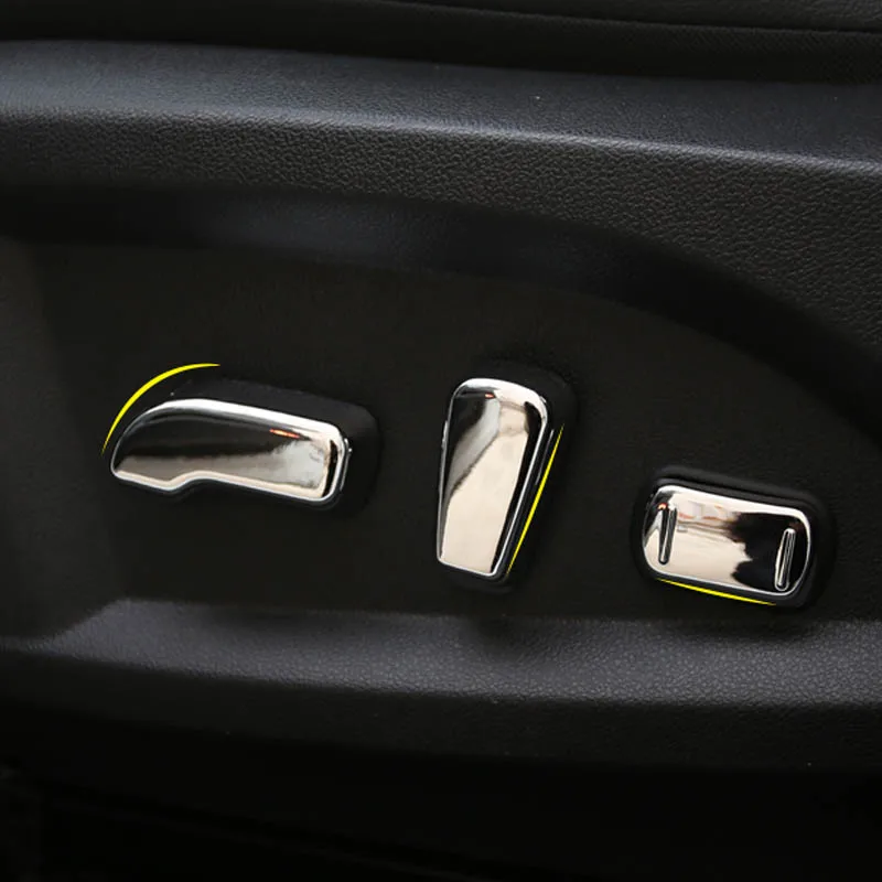 Car Seat Switch Adjustment Knob Cover Trim Sticker for Renault Koleos 2017 2018 Stickers Accessories | Автомобили и мотоциклы