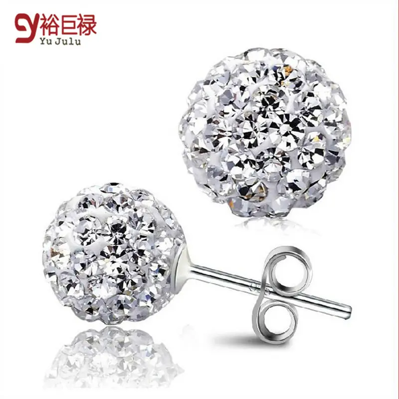 Бесплатная доставка 8 мм 10 Шамбала посеребренный Блестящий с сферическими